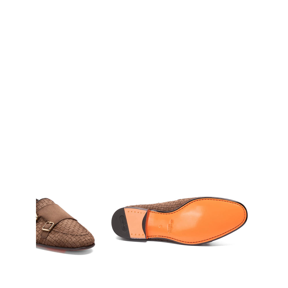 Santoni Brown Loafers Men SANTONI