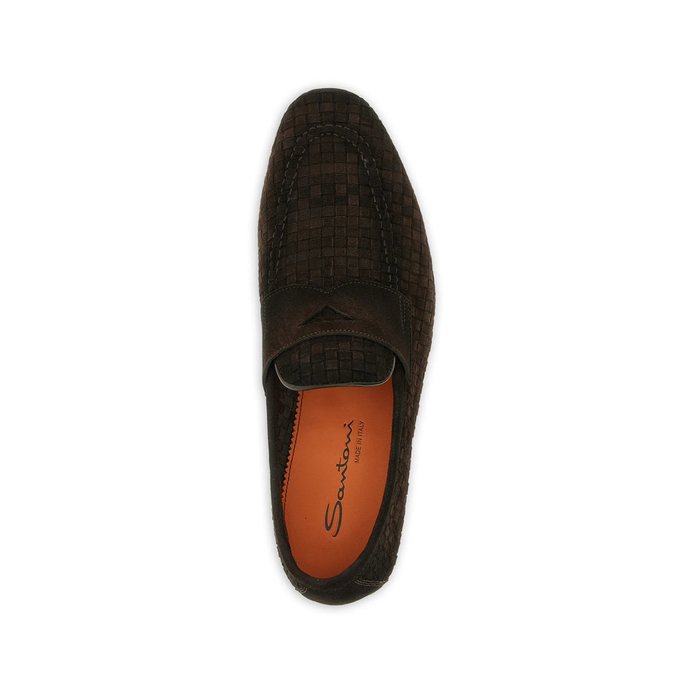 Santoni Brown Loafers Men SANTONI