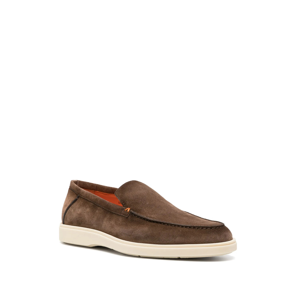 Santoni Brown Loafers Men SANTONI