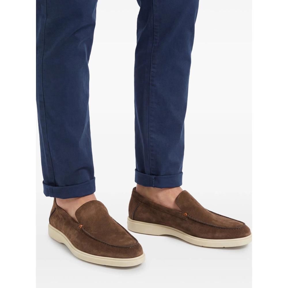Santoni Brown Loafers Men SANTONI