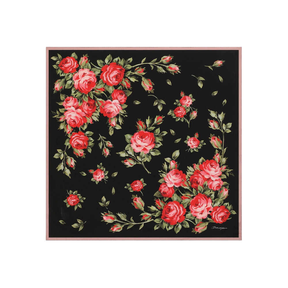 Dolce & Gabbana Black Scarves Women DOLCE & GABBANA