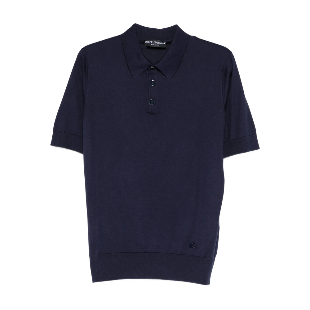 Dolce & Gabbana Blue Polo Shirts Men DOLCE & GABBANA