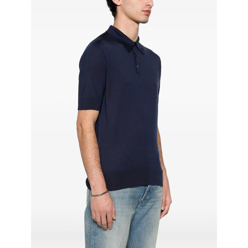 Dolce & Gabbana Blue Polo Shirts Men DOLCE & GABBANA