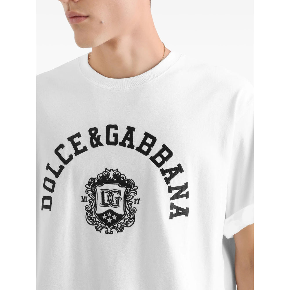 Dolce & Gabbana White T-Shirts & Vests - T-Shirts Men DOLCE & GABBANA