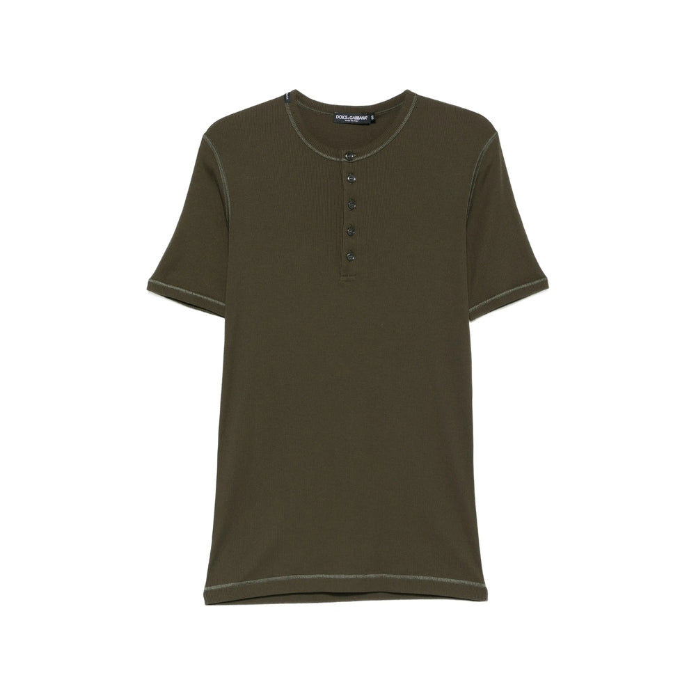 Dolce & Gabbana Green T-Shirts & Vests - T-Shirts Men DOLCE & GABBANA
