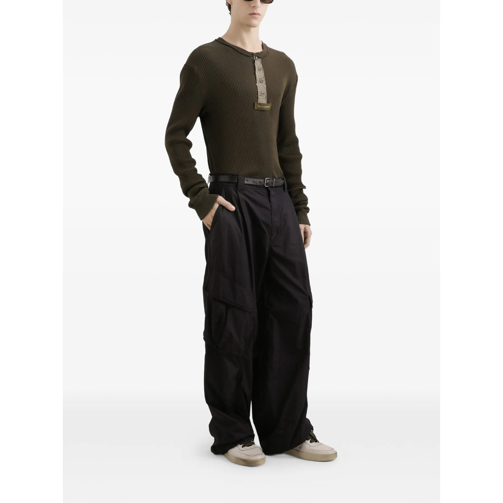 Dolce & Gabbana Black Trousers - Tapered Trousers Men DOLCE & GABBANA
