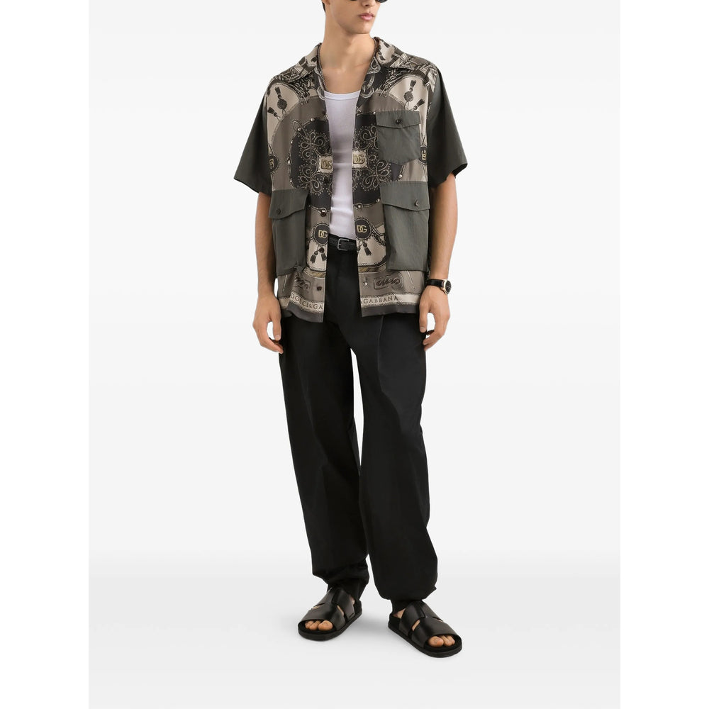 Dolce & Gabbana Grey Shirts Men DOLCE & GABBANA