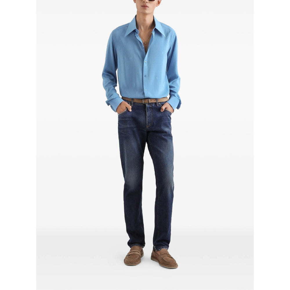 Dolce & Gabbana Blue Denim - Regular & Straight-Leg Jeans Men DOLCE & GABBANA