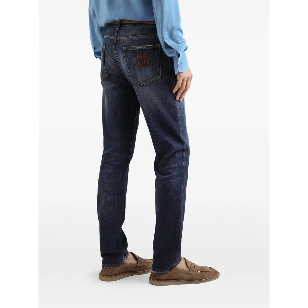 Dolce & Gabbana Blue Denim - Regular & Straight-Leg Jeans Men DOLCE & GABBANA