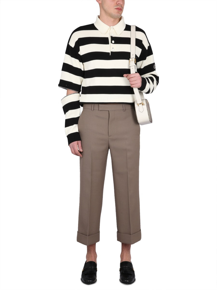 Gucci Men Knitted Polo. GUCCI