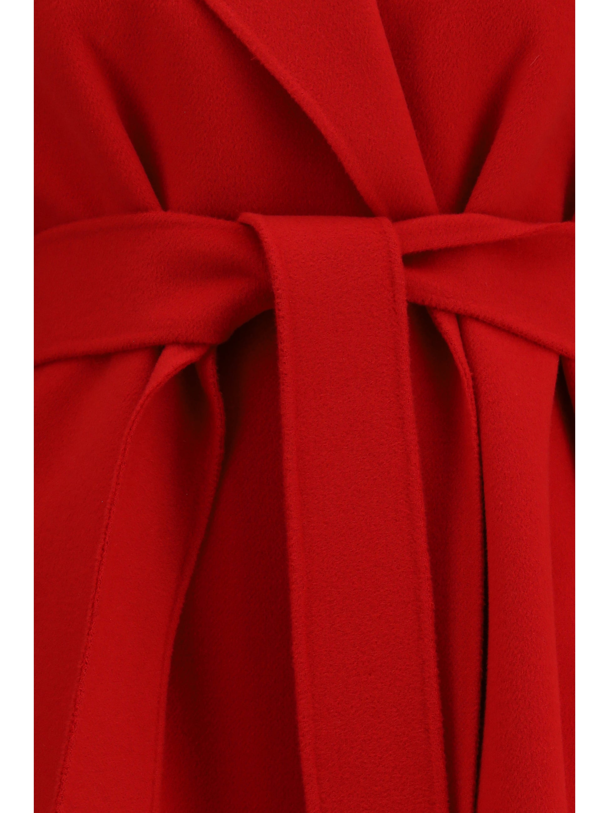 Max Mara Studio Women Wool Cashmere And Silk Wrap Coat MAX MARA STUDIO