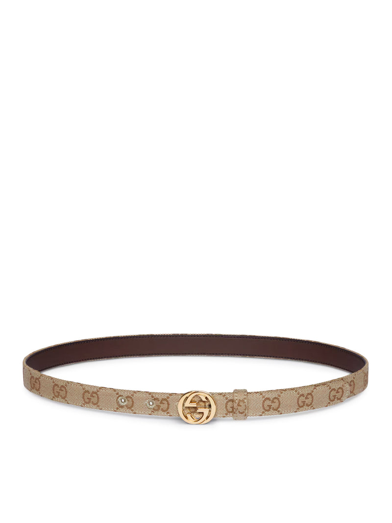 Gucci Women Thin Belt With Gg Cross Buckle GUCCI