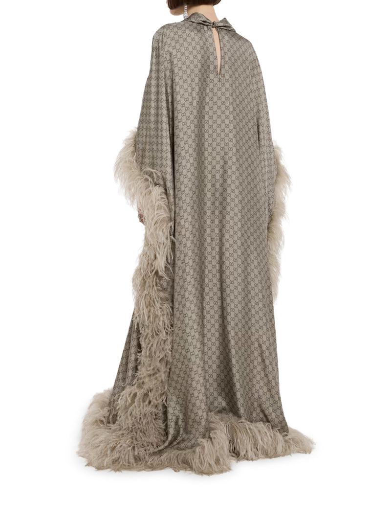 Gucci Women Long Printed Silk Twill Dress GUCCI