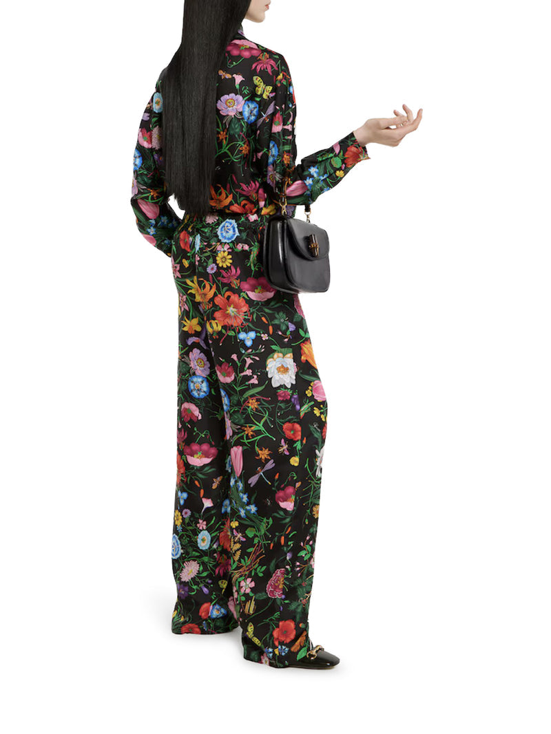 Gucci Women Printed Silk Twill Shirt GUCCI