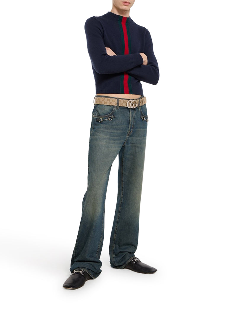 Gucci Men Marmont Flat Belt GUCCI