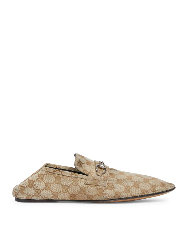 Gucci Men Lived-Effect Moccasin With Horse Clip GUCCI