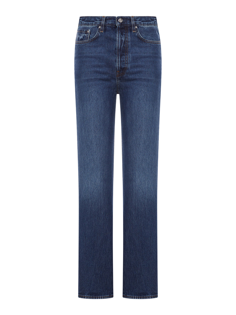Toteme Women Classic Cut Denim Full Length Dark Blue TOTEME