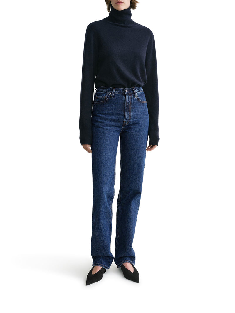 Toteme Women Classic Cut Denim Full Length Dark Blue TOTEME
