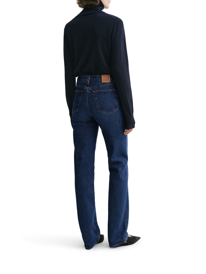 Toteme Women Classic Cut Denim Full Length Dark Blue TOTEME