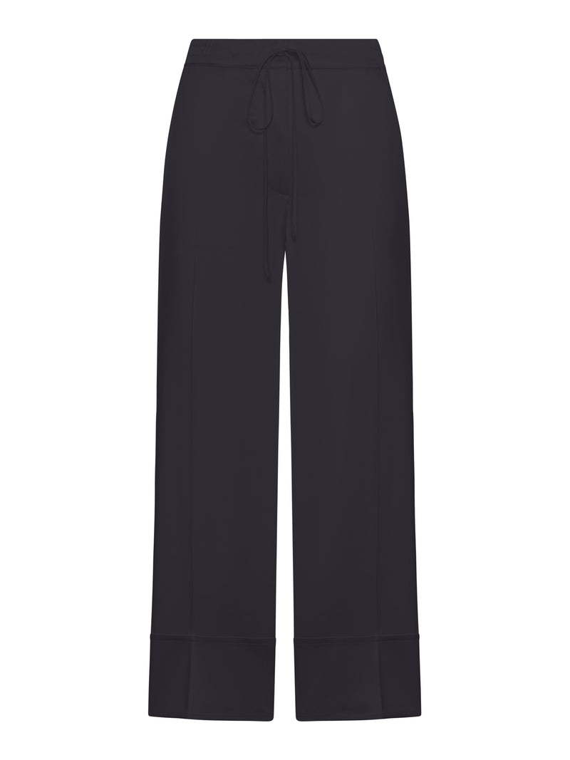Toteme Women Wide-Leg Satin Trousers With Drawstring TOTEME