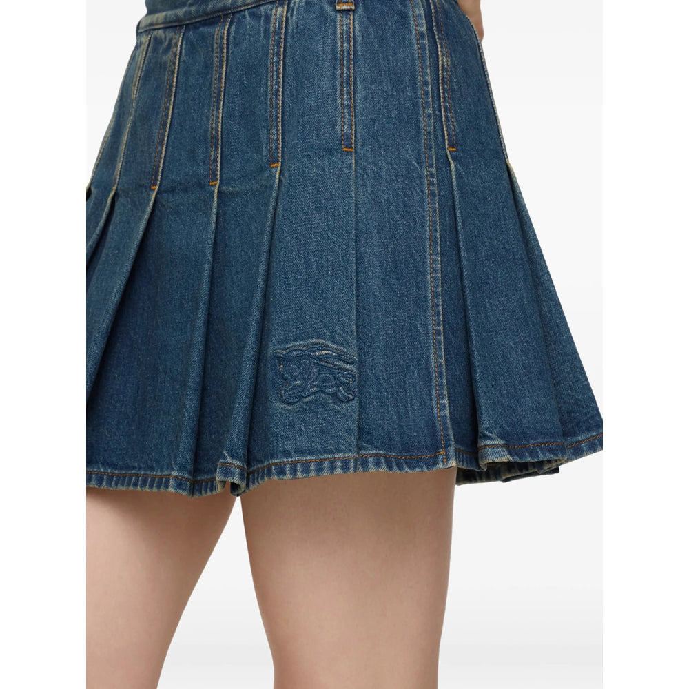 Burberry Blue Skirts - Pleated Skirts Women BURBERRY
