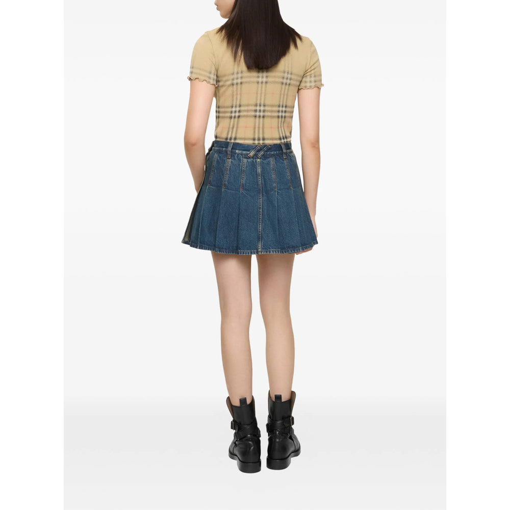 Burberry Blue Skirts - Pleated Skirts Women BURBERRY