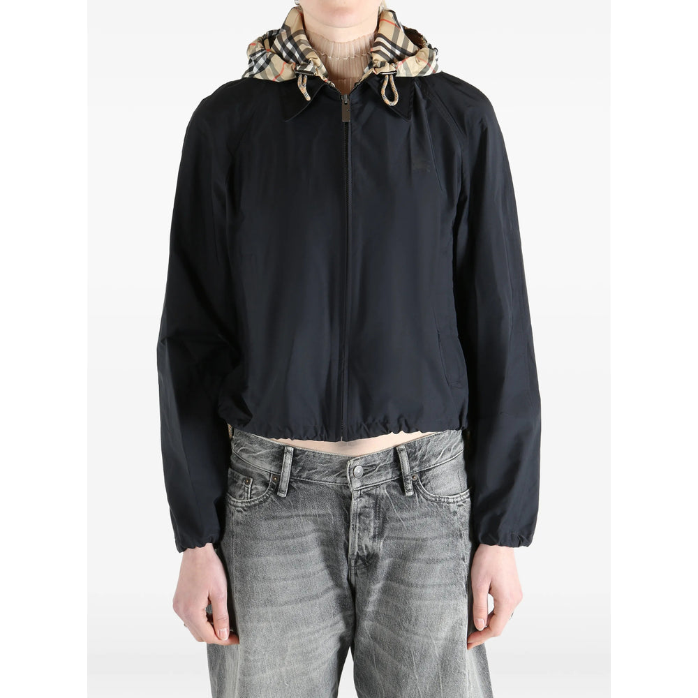 Burberry Black Jackets - Cropped Jackets Women BURBERRY