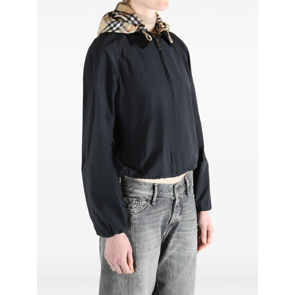 Burberry Black Jackets - Cropped Jackets Women BURBERRY