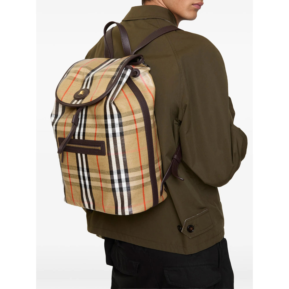 Burberry Neutrals Backpacks Men BURBERRY