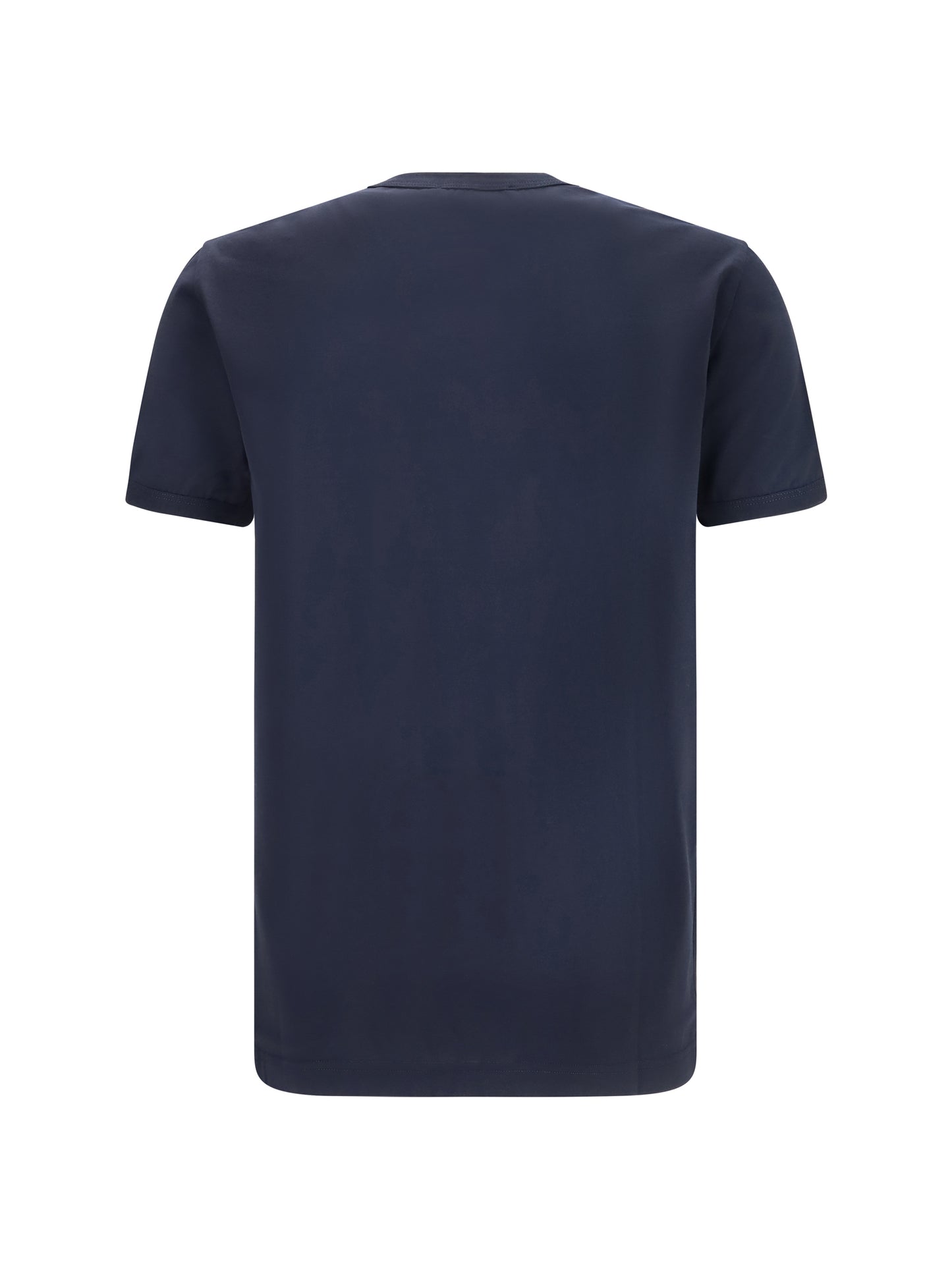 Dolce & Gabbana Men Cotton T-Shirt With Logo Plaque