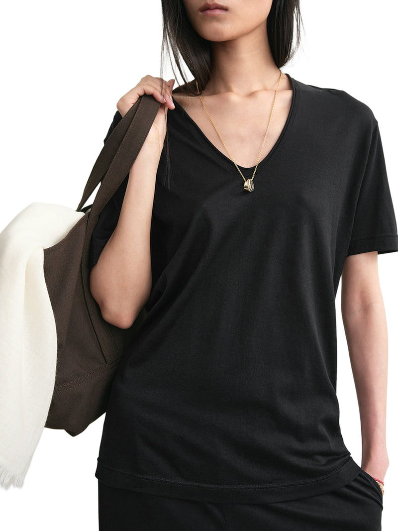 Toteme Women Cotton And Silk T-Shirt TOTEME