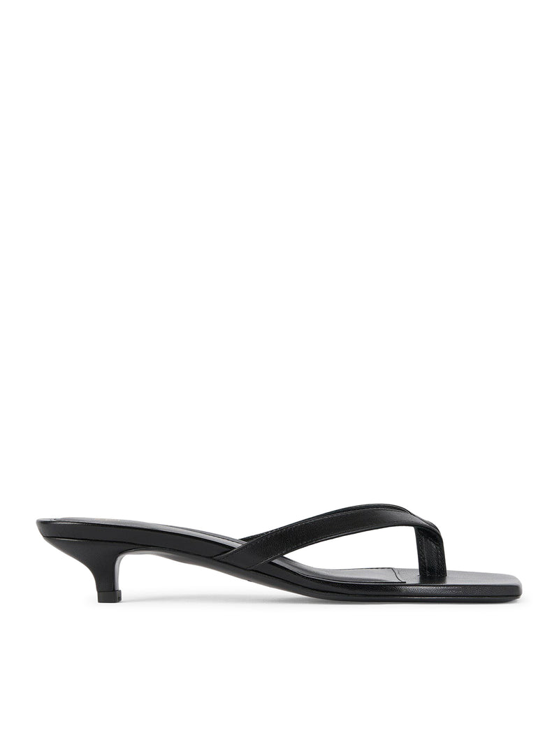 Toteme Women Leather Heel Flip Flops TOTEME