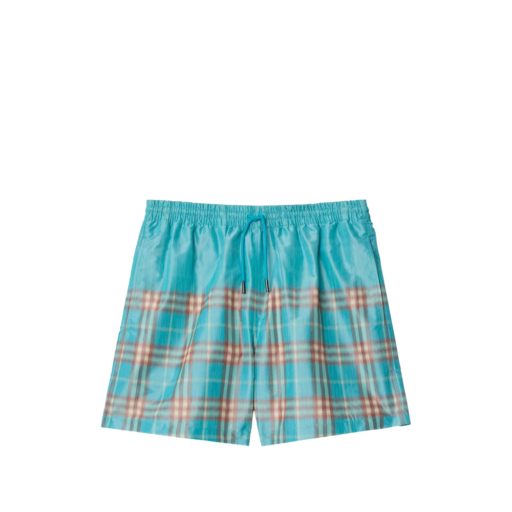 Burberry Blue Beachwear - Swim Shorts Men BURBERRY