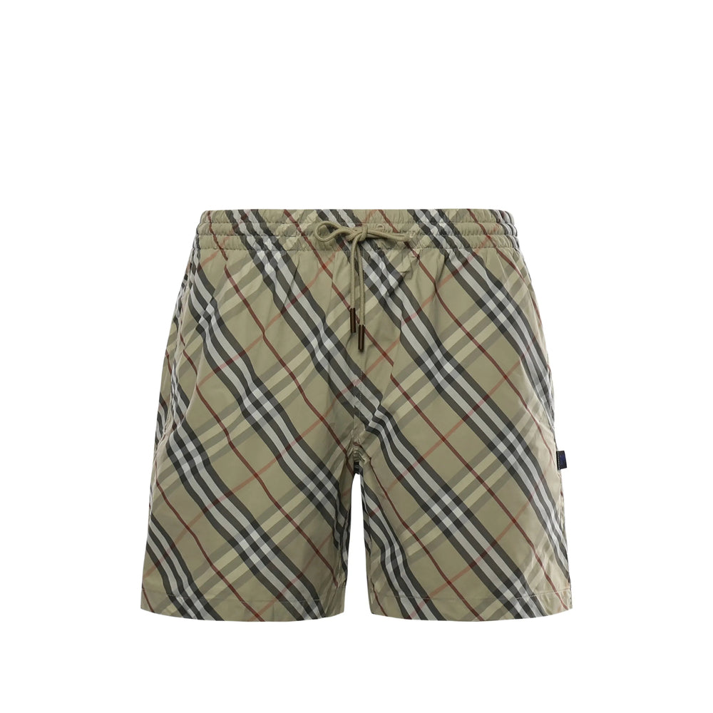 Burberry Neutrals Beachwear - Swim Shorts Men BURBERRY