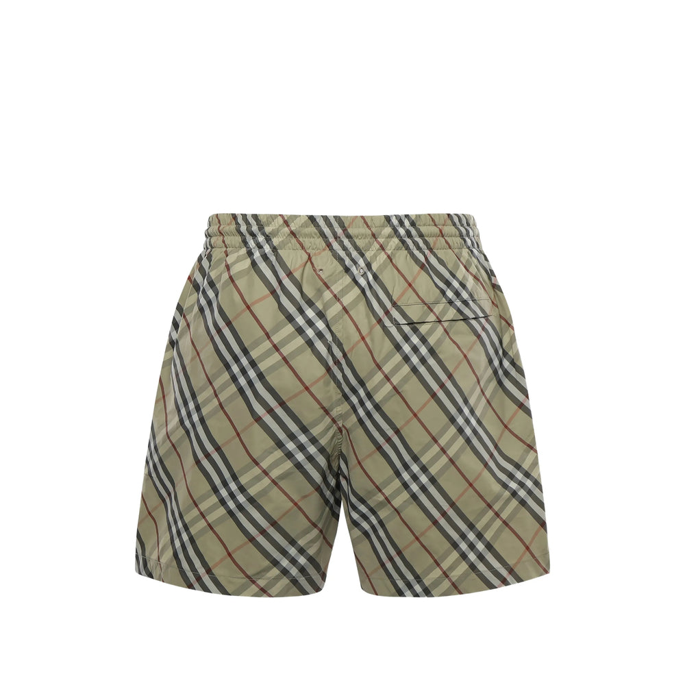 Burberry Neutrals Beachwear - Swim Shorts Men BURBERRY