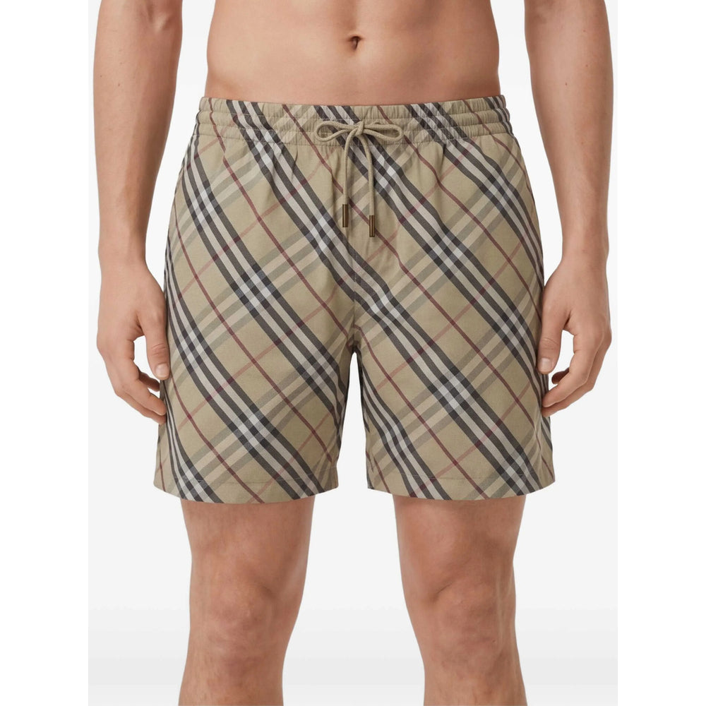 Burberry Neutrals Beachwear - Swim Shorts Men BURBERRY