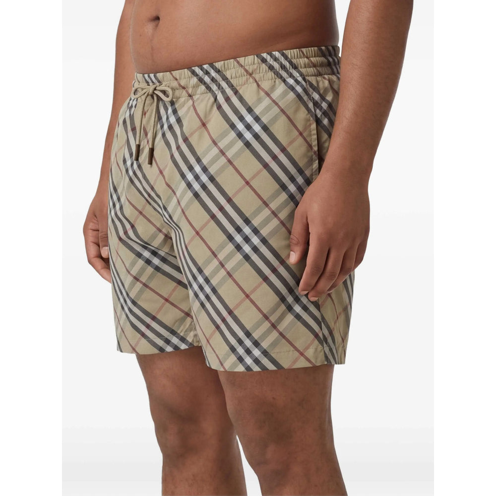 Burberry Neutrals Beachwear - Swim Shorts Men BURBERRY