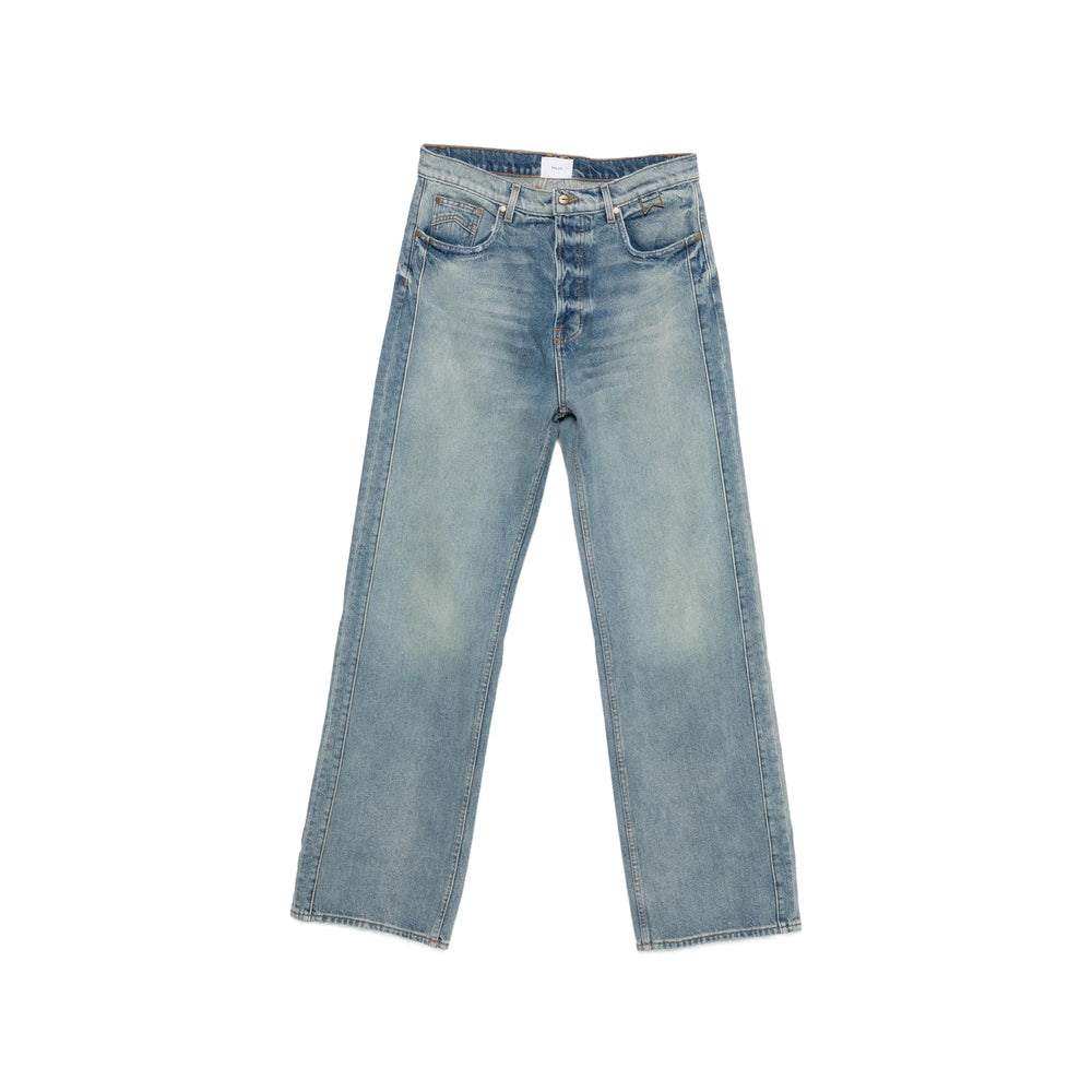 Rhude Blue Denim - Wide-Leg Jeans Men RHUDE