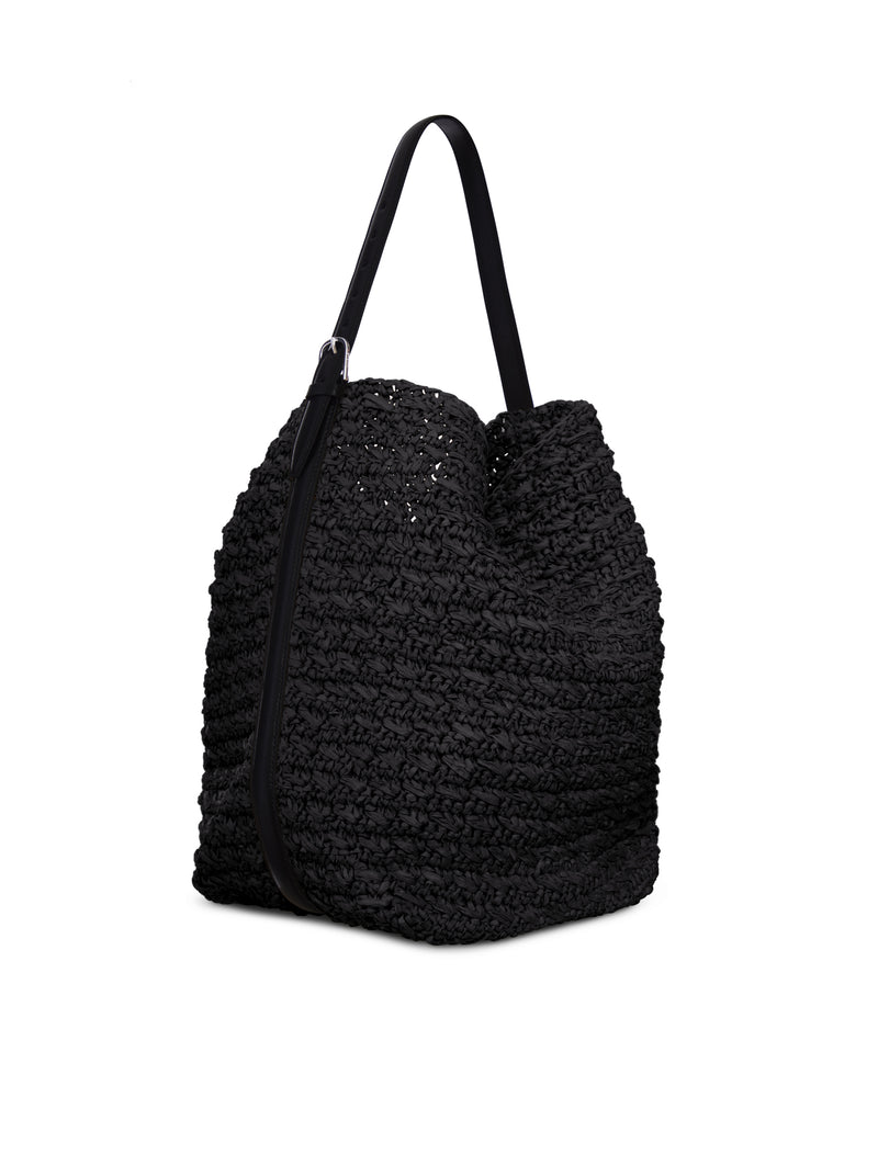 Toteme Women Raffia Tote Bag With Belt TOTEME