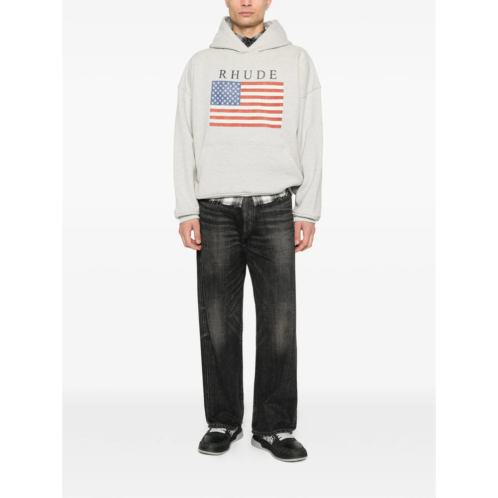 Rhude Grey Sweaters & Knitwear - Hoodies Men RHUDE