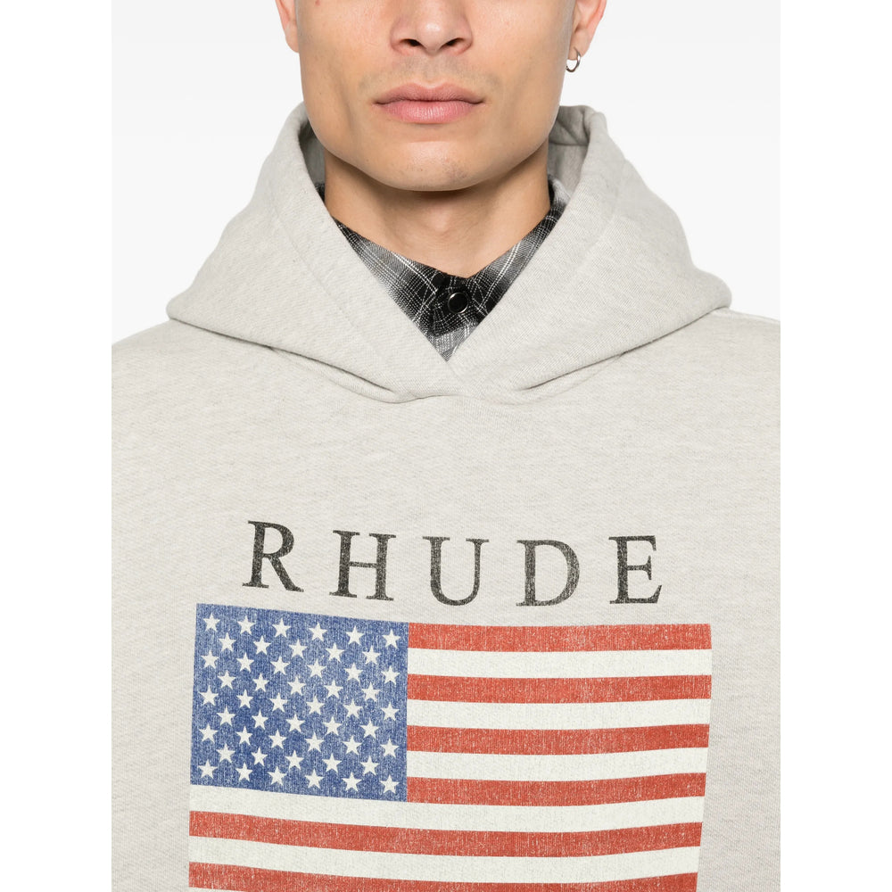 Rhude Grey Sweaters & Knitwear - Hoodies Men RHUDE