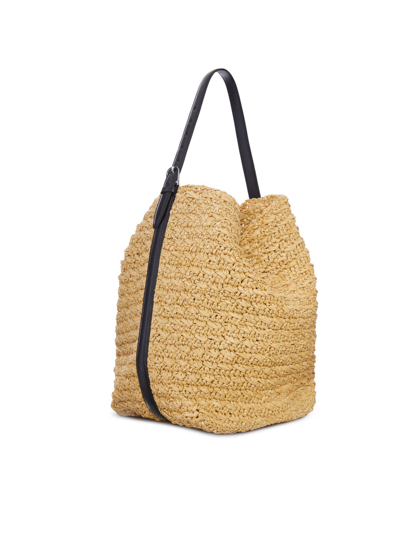 Toteme Women Raffia Tote Bag With Belt TOTEME