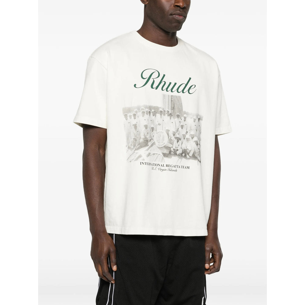 Rhude Neutrals T-Shirts & Vests - T-Shirts Men RHUDE