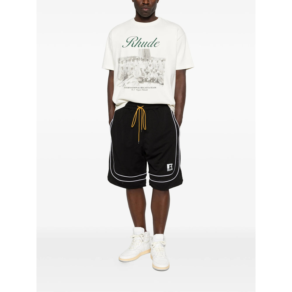 Rhude Neutrals T-Shirts & Vests - T-Shirts Men RHUDE