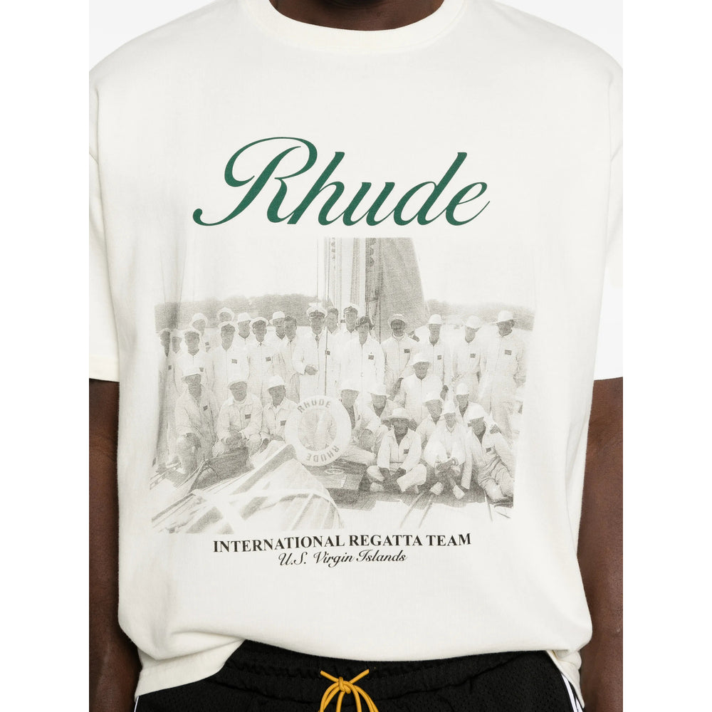Rhude Neutrals T-Shirts & Vests - T-Shirts Men RHUDE