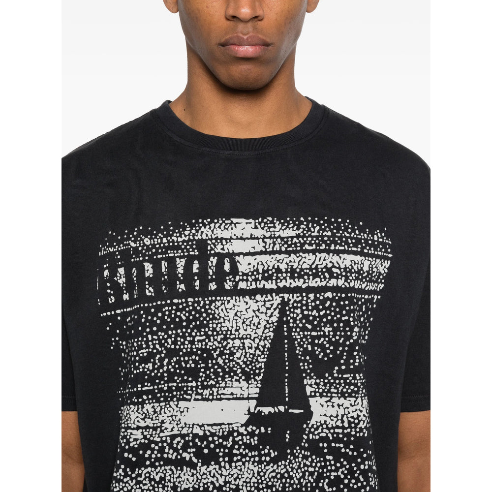 Rhude Black T-Shirts & Vests - T-Shirts Men RHUDE