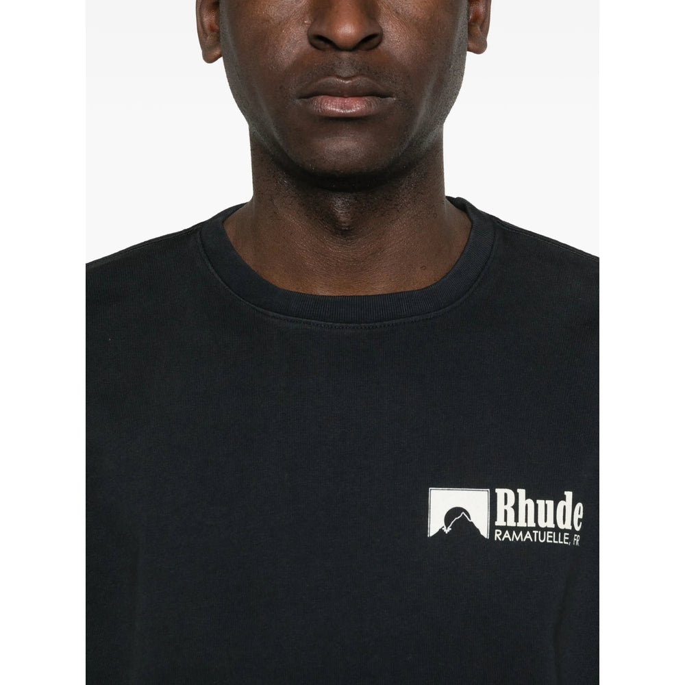 Rhude Black T-Shirts & Vests - T-Shirts Men RHUDE