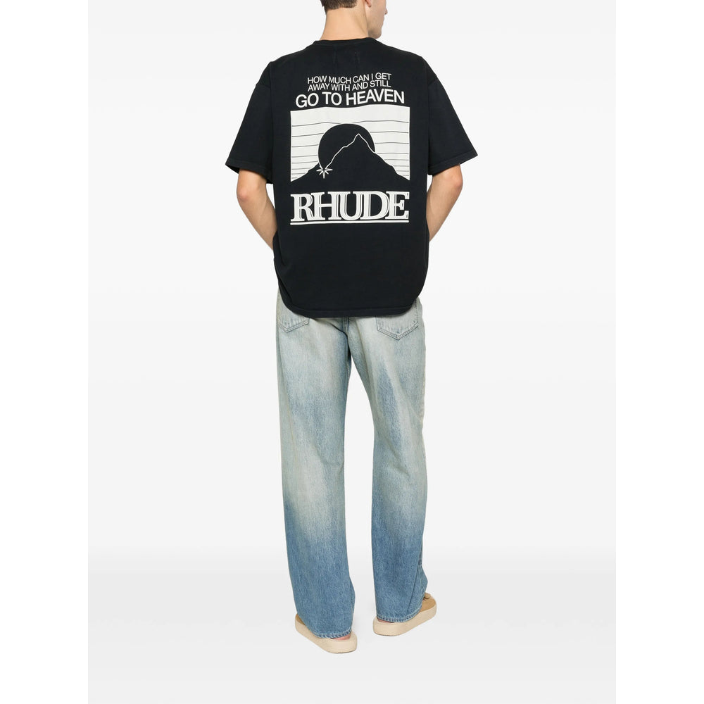 Rhude Black T-Shirts & Vests - T-Shirts Men RHUDE