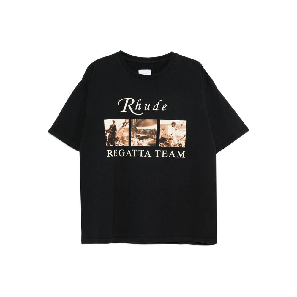 Rhude Black T-Shirts & Vests - T-Shirts Men RHUDE