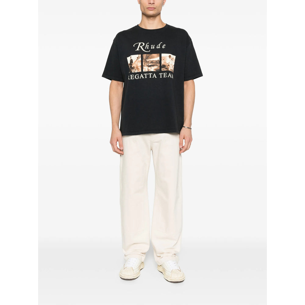 Rhude Black T-Shirts & Vests - T-Shirts Men RHUDE